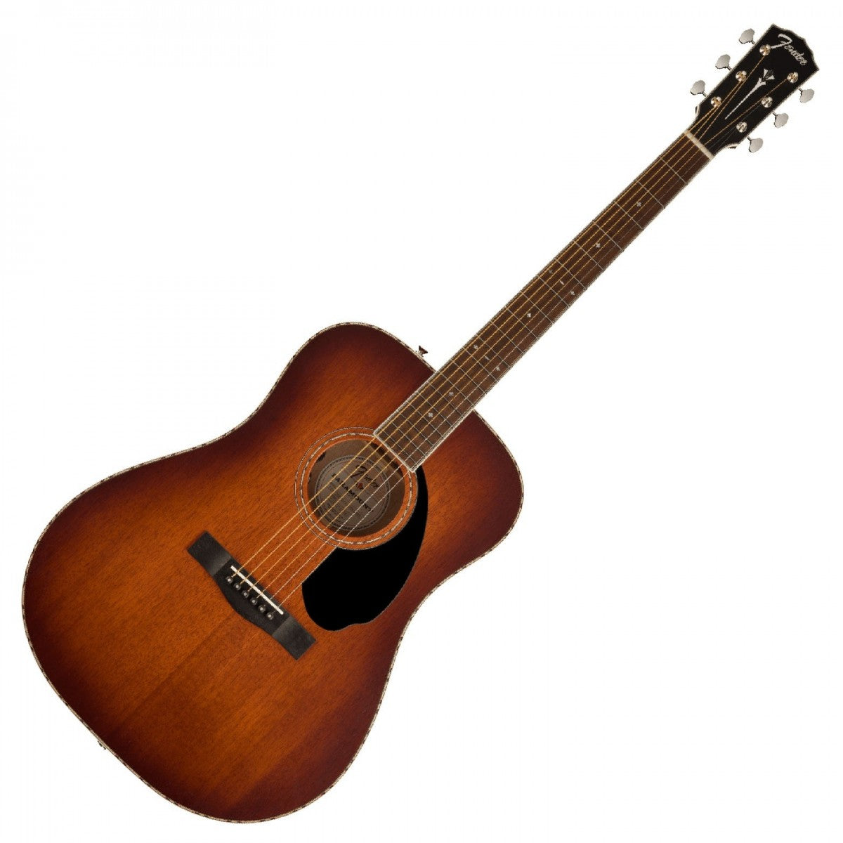 Fender PD220E All Mahogany OV Guitarra Electroacústica Dreadnought Aged Cognac Burst 10