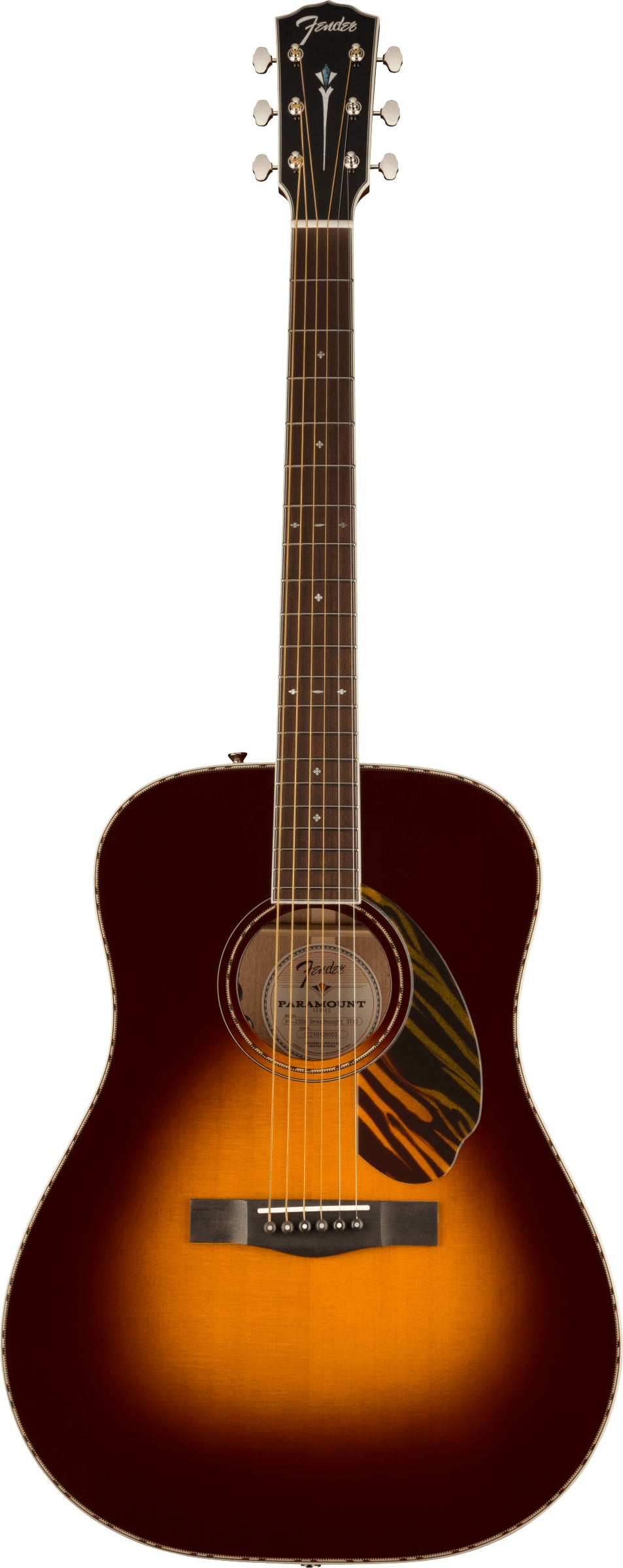 Fender PD220E OV Guitarra Electroacústica Dreadnought 3 Colores Vintage Sunburst 1