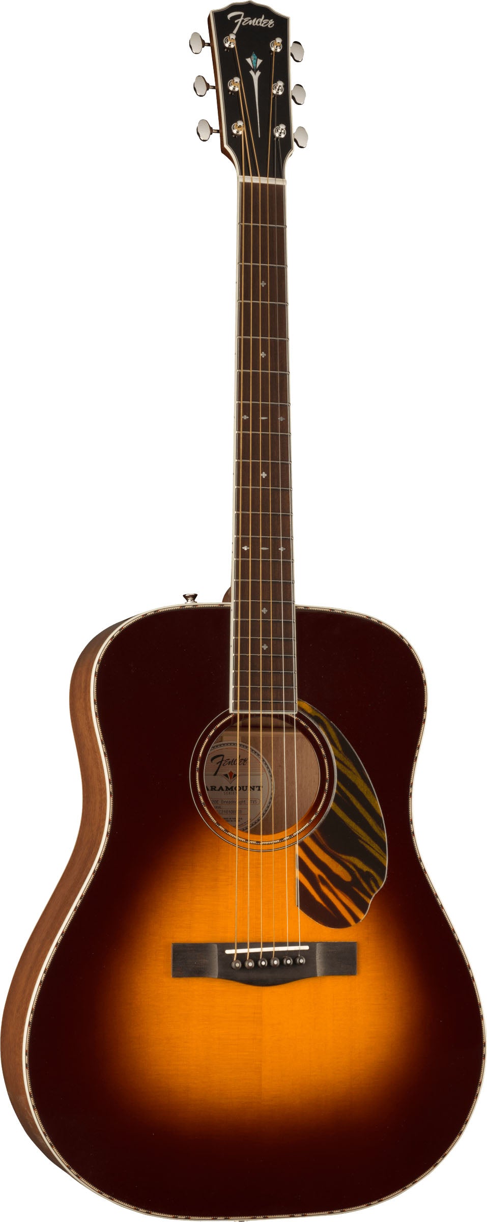 Fender PD220E OV Guitarra Electroacústica Dreadnought 3 Colores Vintage Sunburst 2