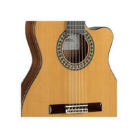 Alhambra 5PCTE2 con Funda 25mm Guitarra Española Electrificada Cuerpo Estrecho Cedro Brillo 3