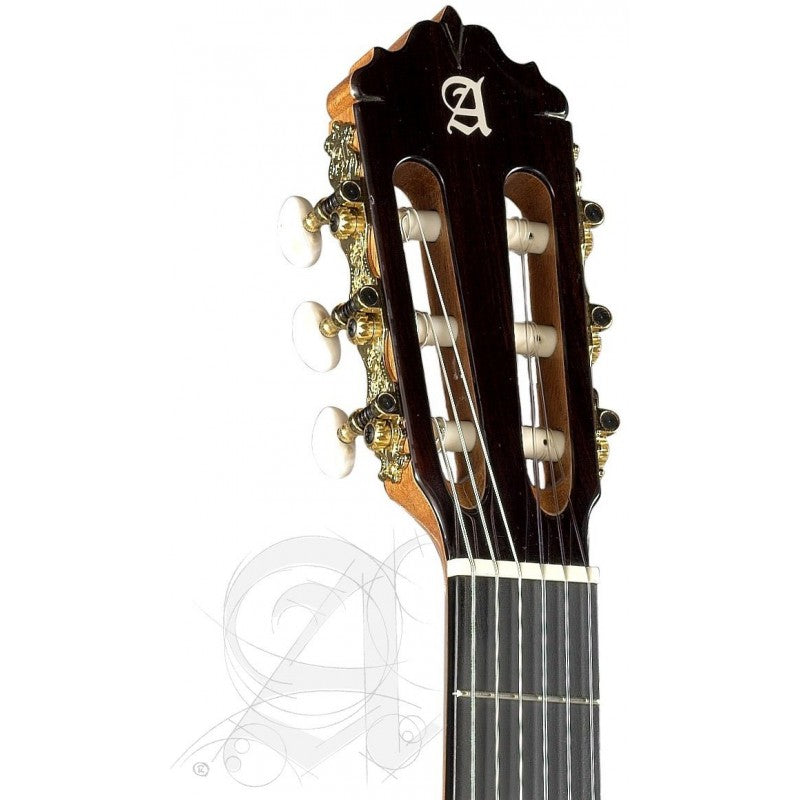 Alhambra 5PCTE2 con Funda 25mm Guitarra Española Electrificada Cuerpo Estrecho Cedro Brillo 5