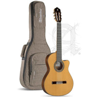 Alhambra 5PCTE2 con Funda 25mm Guitarra Española Electrificada Cuerpo Estrecho Cedro Brillo 7