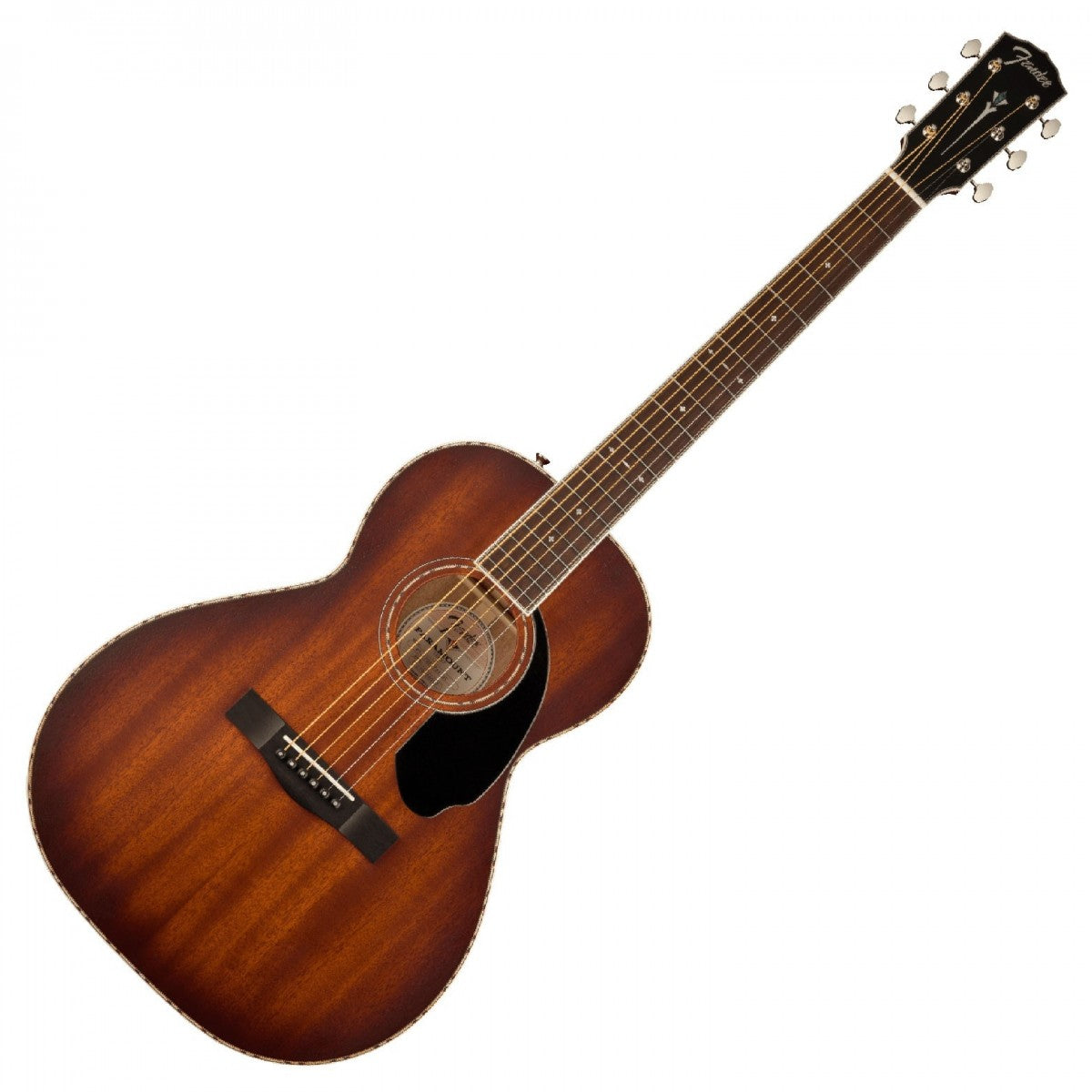 Fender PS220E All Mahogany OV Guitarra Electroacústica Parlor Aged Cognac Burst 9