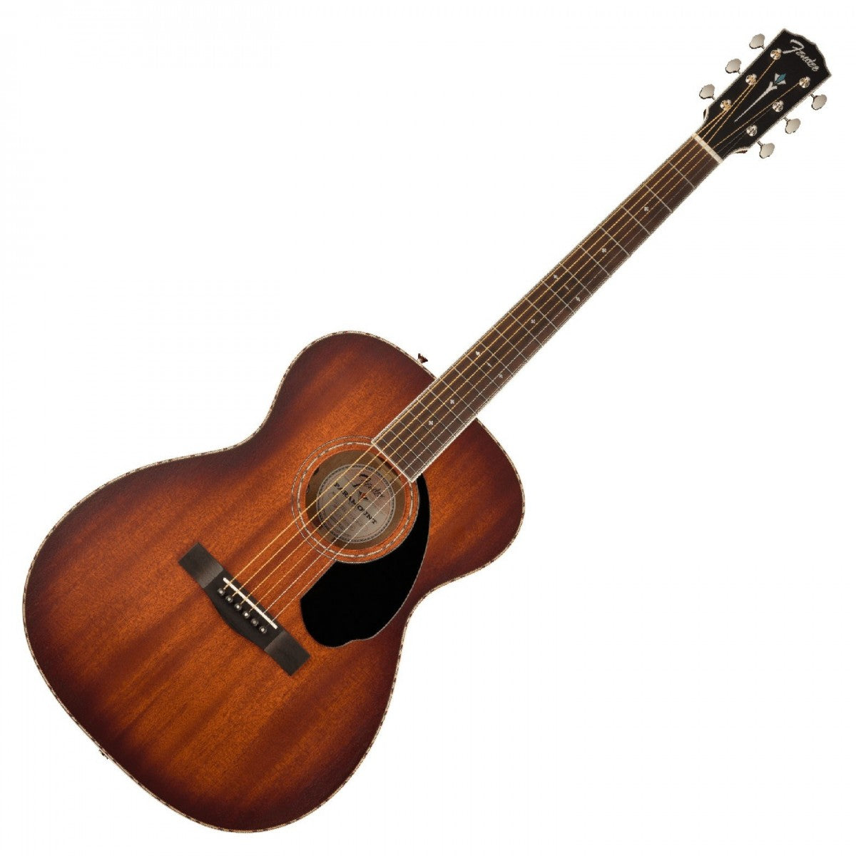 Fender PO220E All Mahogany OV Guitarra Electroacústica Orquesta Aged Cognac Burst 10