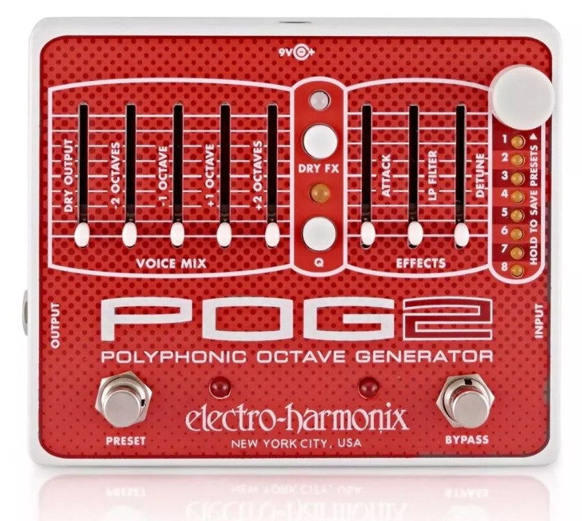 Electro Harmonix POG2 XO Pedal Octavador Polifónico 1