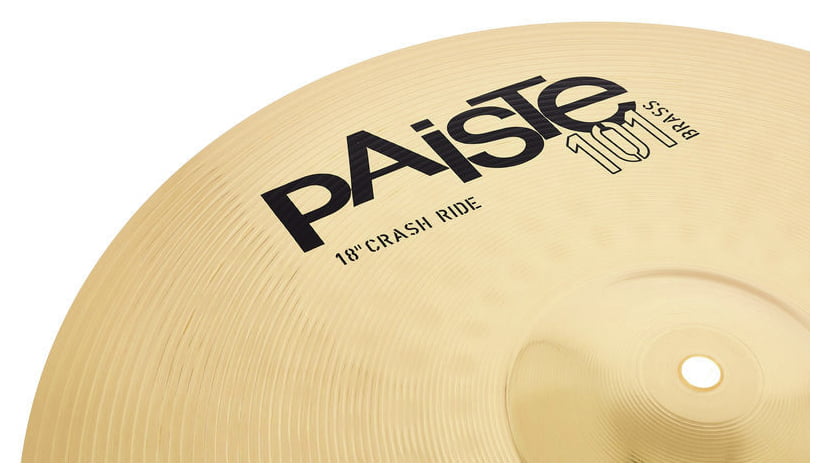 Paiste 18 101 Brass Crash Ride Plato Batería 18 Pulgadas 3