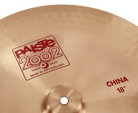 Paiste 2002 China Plato Batería 18 Pulgadas 3