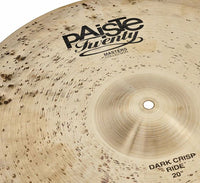 Paiste Masters Collection Dark Crisp Ride Plato Batería 20 Pulgadas 4