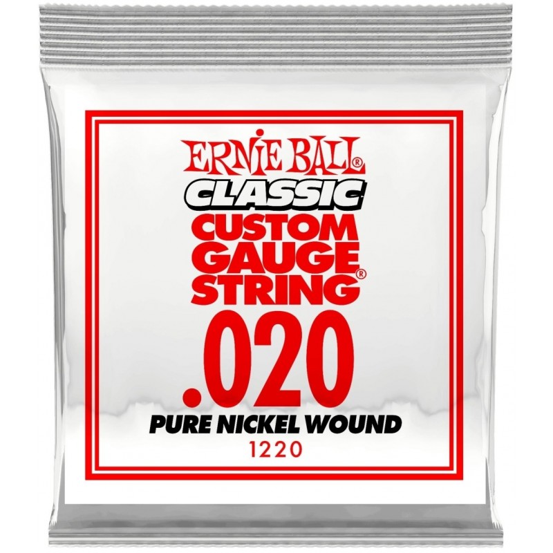 Ernie Ball 1220 Cuerda Eléctrica Slinky Pure Nickel Entorchada 020 1