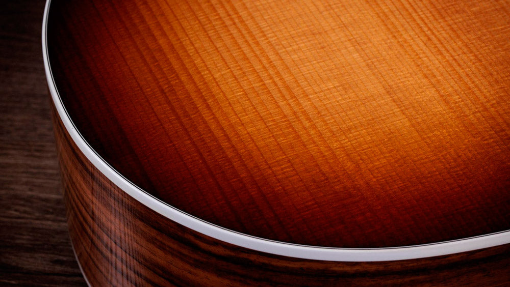 Taylor Sunset Boulevard 214ce DLX SEB Guitarra Electroacústica Gran Audiotorio Sunset Edgeburst 3