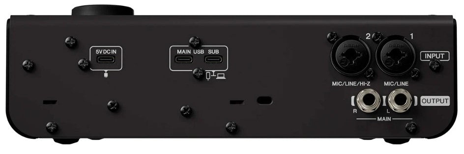 Yamaha URX22B Interfaz de Audio USB C Negra 5