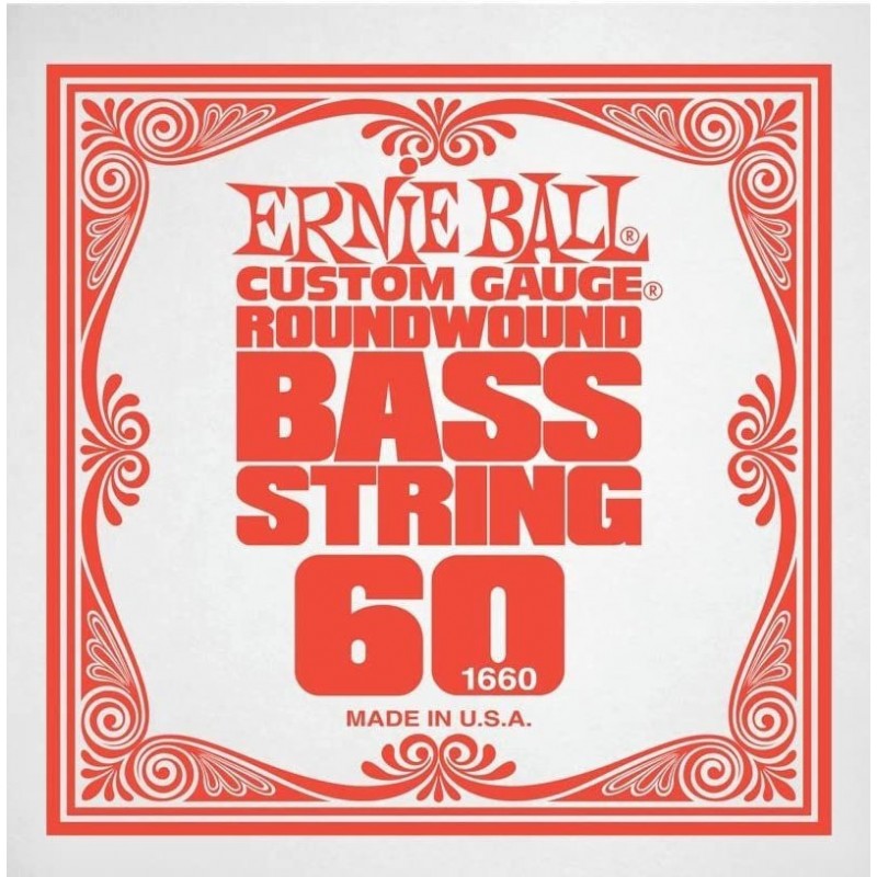 Ernie Ball 1660 Cuerda Bajo Slinky Entorchado Redondo 060 1