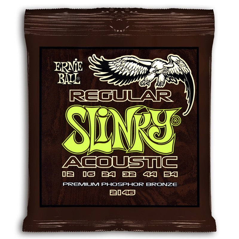 Ernie Ball 2146 Slinky Bronce Fosforo M Light Juego Cuerdas Guitarra Acústica 012-054 1