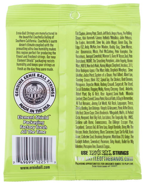 Ernie Ball 2251 Regular Slinky Classic Rock and Roll Juego Cuerdas Guitarra Eléctrica 010-046 2