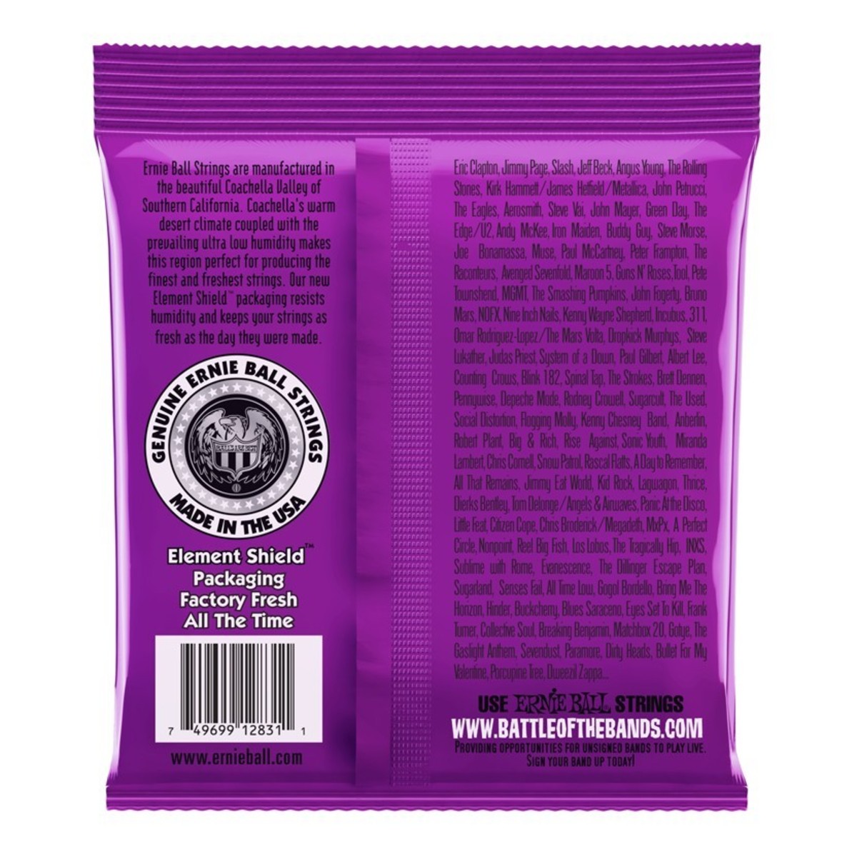 Ernie Ball 2831 Slinky Power Juego Cuerdas Bajo 055-110 2