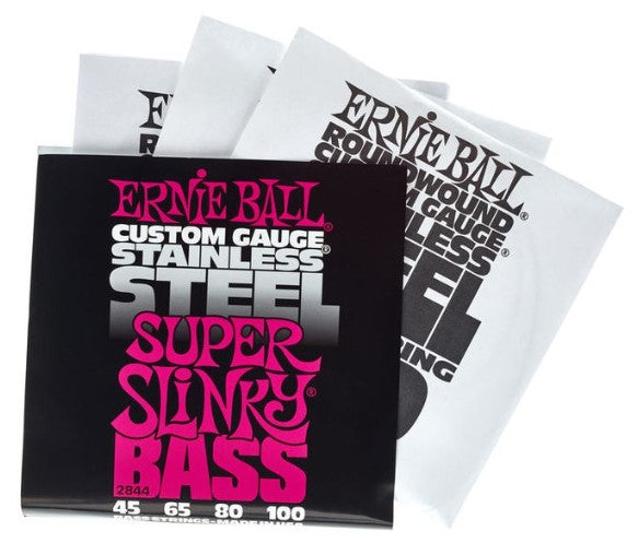 Ernie Ball 2844 Super Slinky Juego Cuerdas Bajo 045-100 2