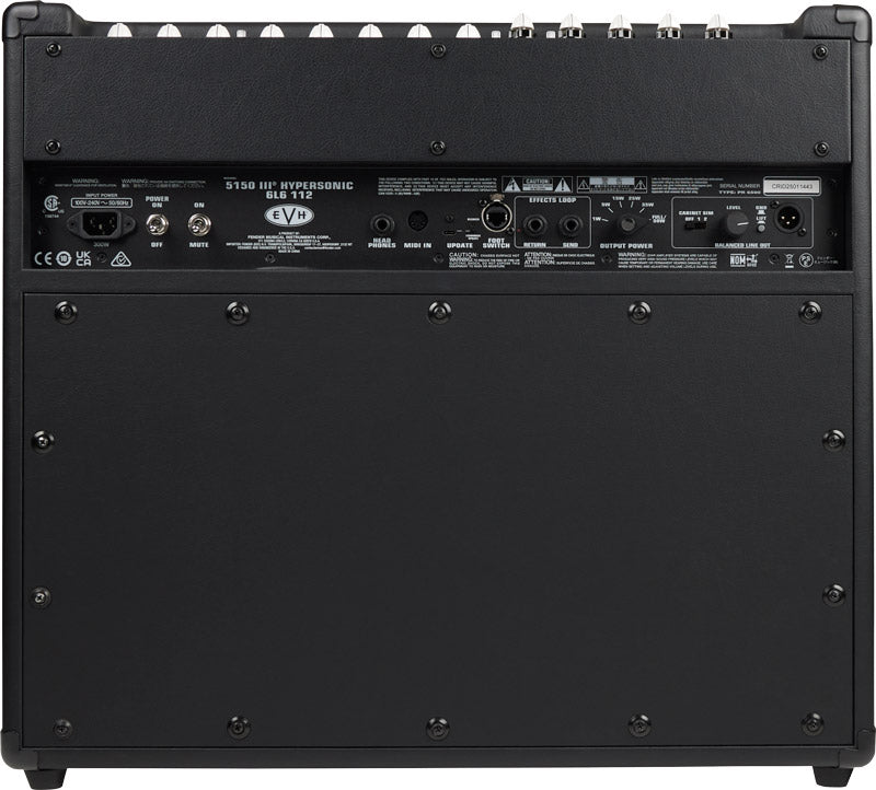 EVH 5150III Hypersonic 6L6 1X12 BLK Amplificador Guitarra Negro 2