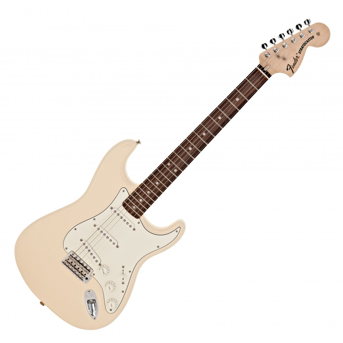 Fender Albert Hammond Jr Stratocaster RW Guitarra Eléctrica Olympic White 7