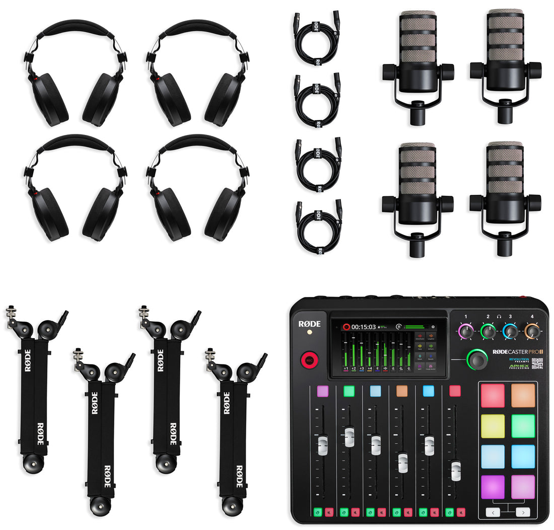 Rode -Pack4- Podcasting Rodecaster Pro II para Cuatro Personas 1