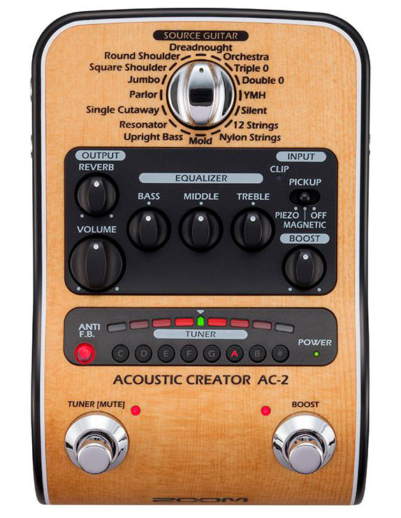 Zoom AC2 Acoustic Creator Pedal Guitarra Acústica 1