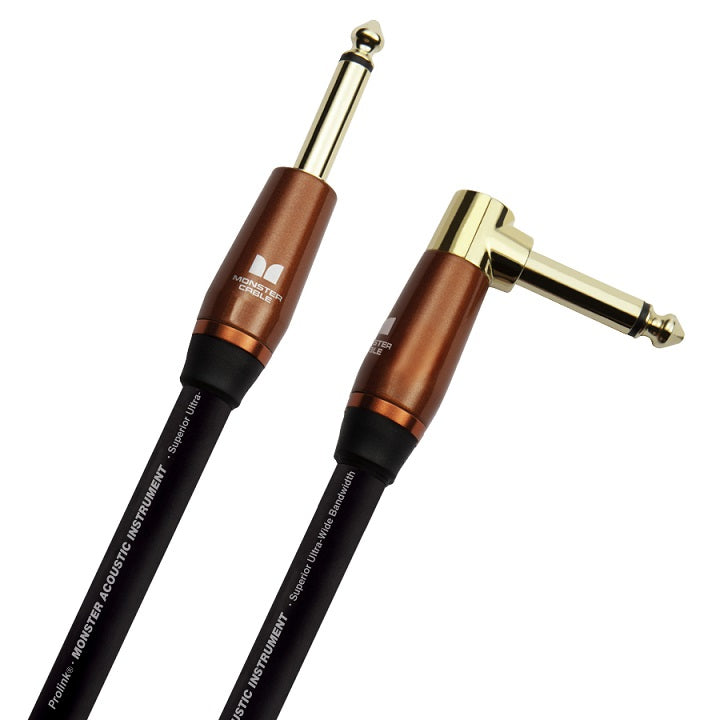 Monster M ACST2-12A Prolink Acoustic Cable Instrumento Jack Recto Acodado 3.6 Metros 4