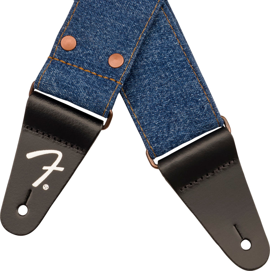 Fender 0990638003 X Wrangler Riveted Denim Correa Guitarra Indigo 2