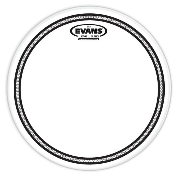 Evans TT08EC2S Parche Tom Caja 8 con Muffle Transparente de 2 Capas 1