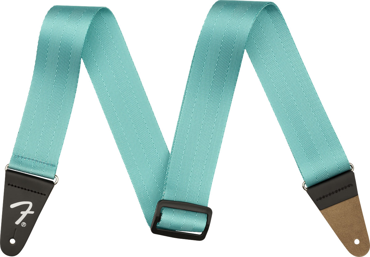 Fender 0990642019 American Professional Seat Belt Strap Correa Guitarra Miami Blue 1