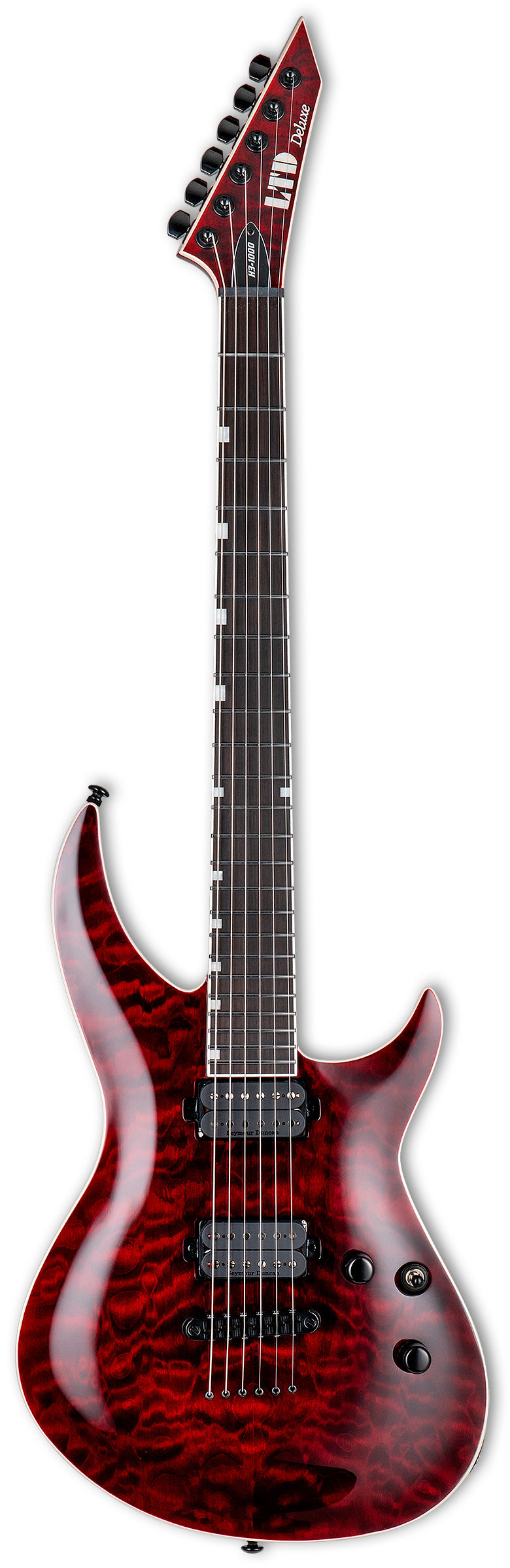 ESP LTD H3 1000QM STBC Guitarra Eléctrica See Thru Black Cherry 1