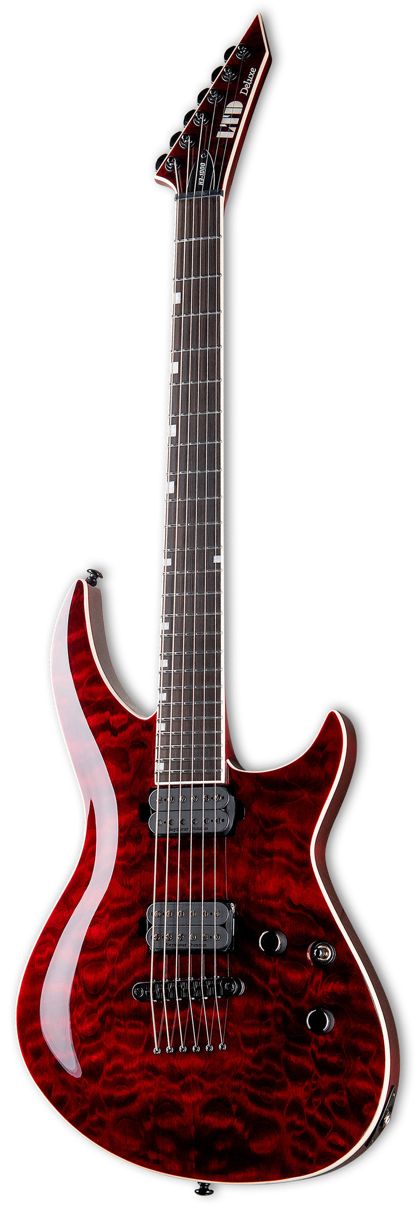 ESP LTD H3 1000QM STBC Guitarra Eléctrica See Thru Black Cherry 2