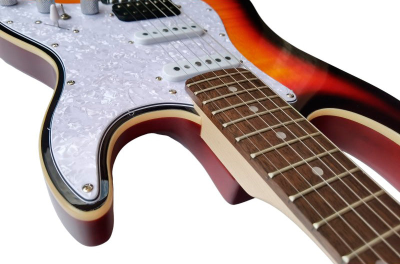 Egmond ST-380 FSB Guitarra eléctrica Sunburst 4