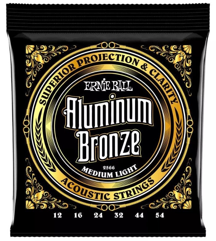 Ernie Ball 2566 Aluminum Bronze Medium Light Juego Cuerdas Guitarra Acústica 012-054 1