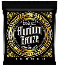 Ernie Ball 2566 Aluminum Bronze Medium Light Juego Cuerdas Guitarra Acústica 012-054 1