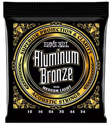 Ernie Ball 2566 Aluminum Bronze Medium Light Juego Cuerdas Guitarra Acústica 012-054 1