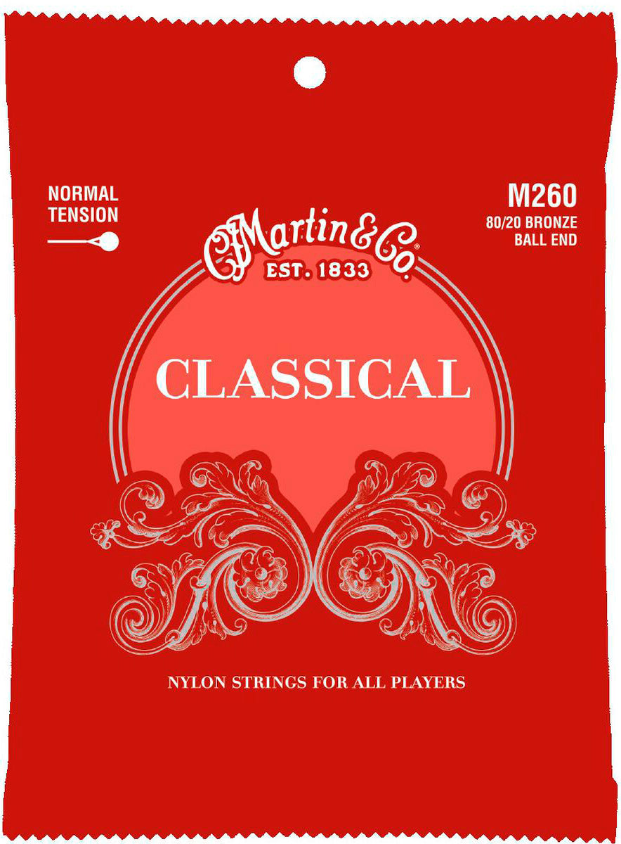 Martin M260 Classical Juego Cuerdas Guitarra Española Tensión Normal 1