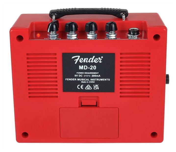 Fender Mini Deluxe Amp Red Miniamplificador Guitarra Rojo 7