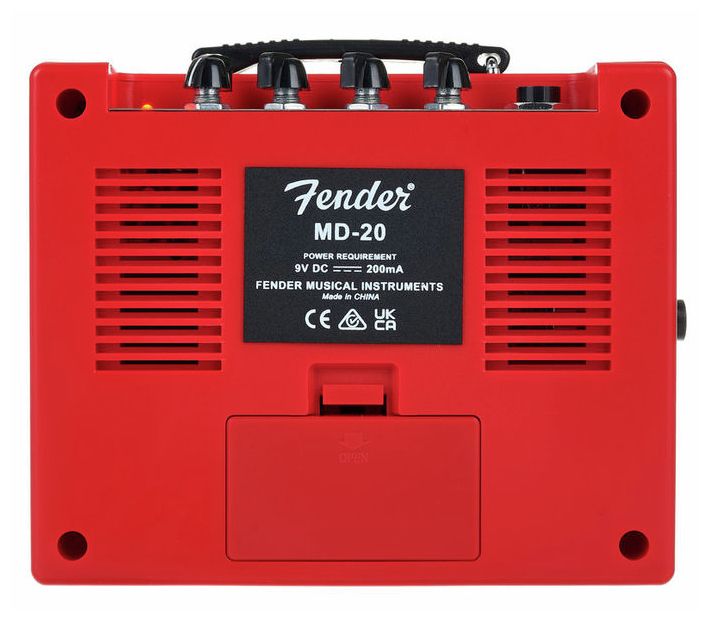 Fender Mini Deluxe Amp Red Miniamplificador Guitarra Rojo 8