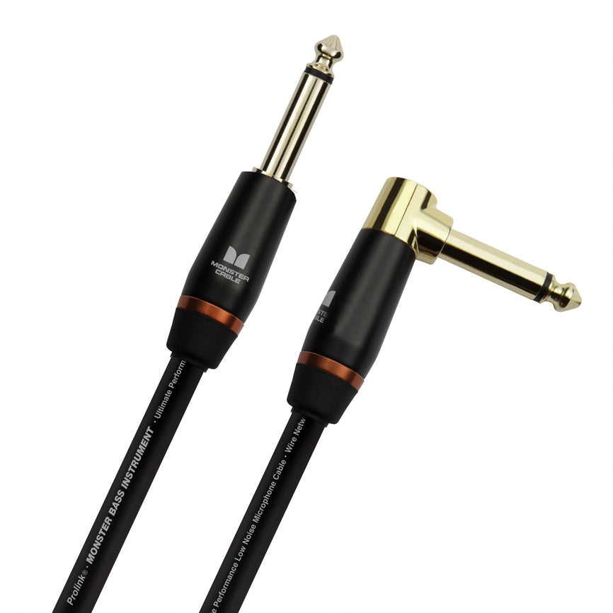 Monster M BASS2-12A Prolink Bass Cable Instrumento Jack Recto Acodado 3.6 Metros 6