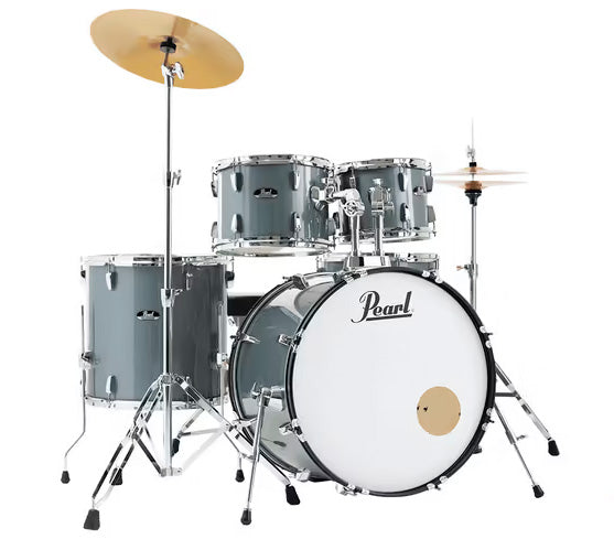 Pearl RS525SC C706 Roadshow Batería Acústica con Herrajes y Platos Charcoal Metallic 1