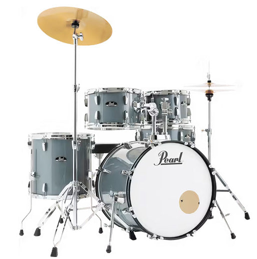 Pearl RS505C C706 Roadshow Batería Acústica con Herrajes y Platos Charcoal Metallic 1