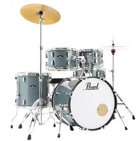 Pearl RS505C C706 Roadshow Batería Acústica con Herrajes y Platos Charcoal Metallic 1