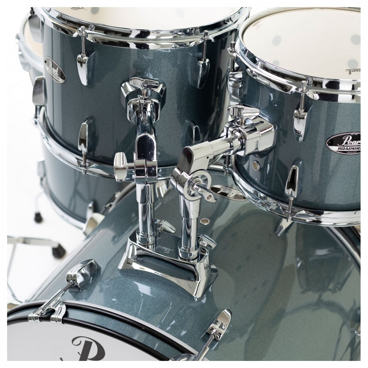 Pearl RS505C C706 Roadshow Batería Acústica con Herrajes y Platos Charcoal Metallic 2