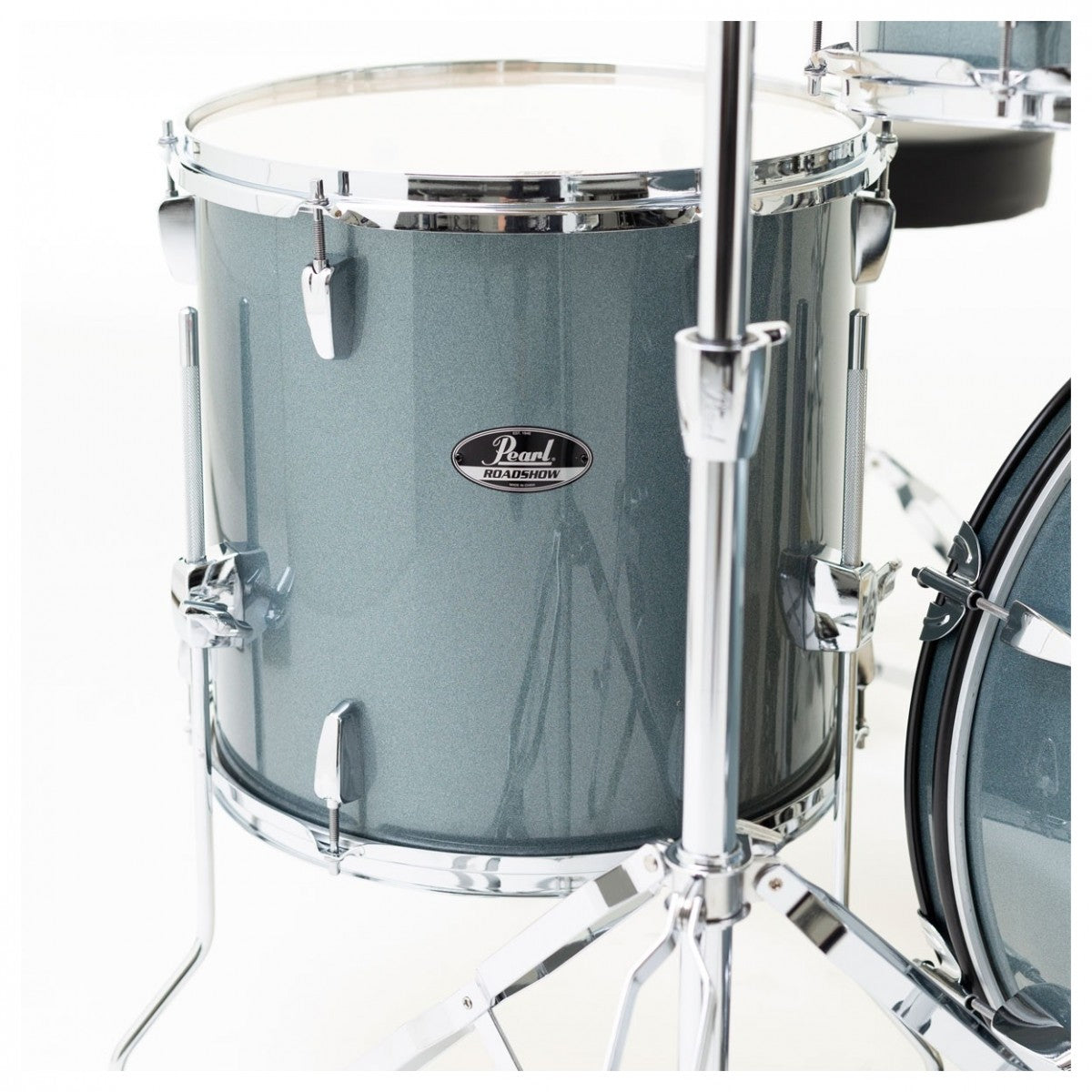 Pearl RS505C C706 Roadshow Batería Acústica con Herrajes y Platos Charcoal Metallic 6