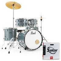 Pearl RS505C C706 Roadshow Batería Acústica con Herrajes y Platos Charcoal Metallic 9