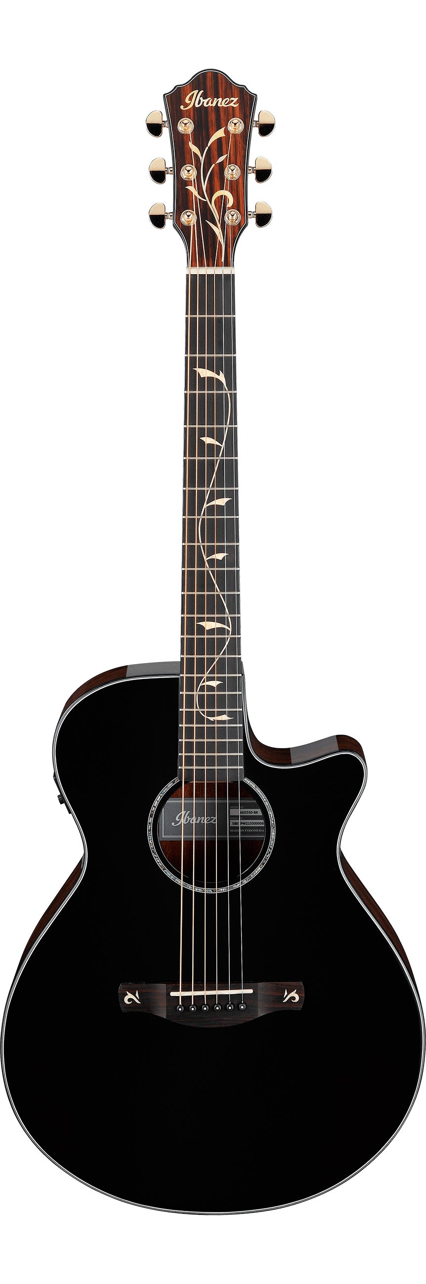 Ibanez AEG550 BK Guitarra Electroacústica Negra. 1