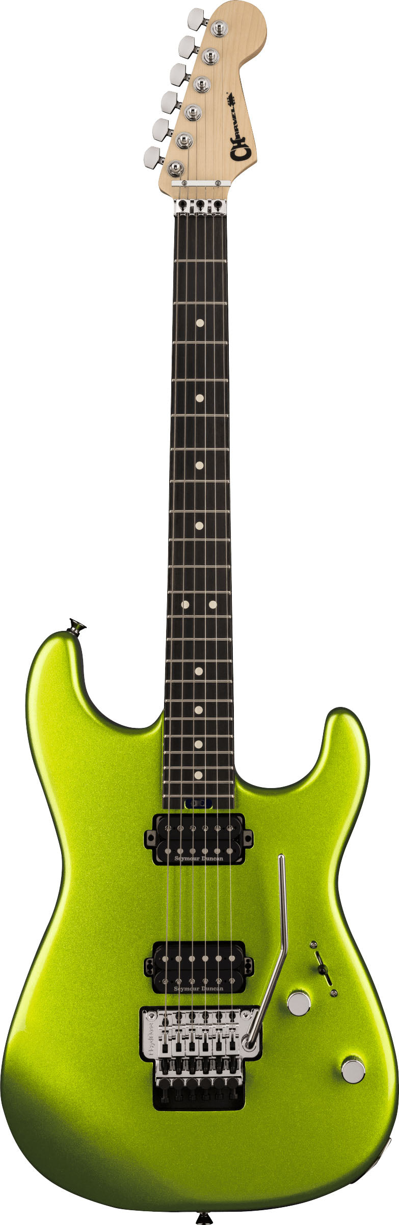 Charvel Pro-Mod San Dimas Style 1 HH FR EB Guitarra Eléctrica Lime Green Metallic 1