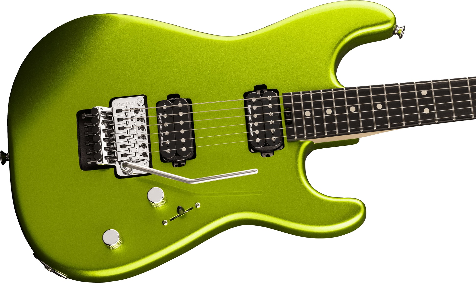 Charvel Pro-Mod San Dimas Style 1 HH FR EB Guitarra Eléctrica Lime Green Metallic 3