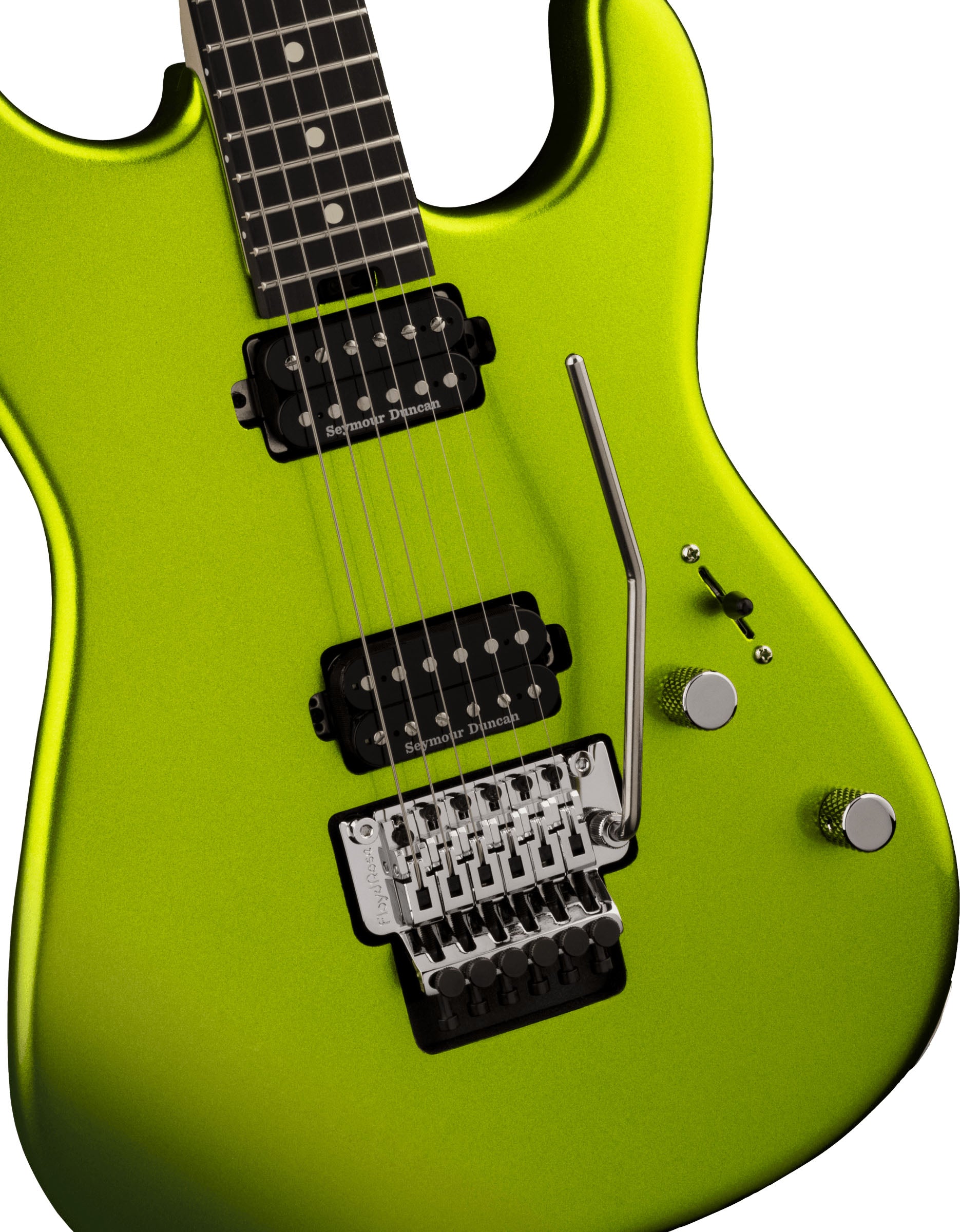 Charvel Pro-Mod San Dimas Style 1 HH FR EB Guitarra Eléctrica Lime Green Metallic 4