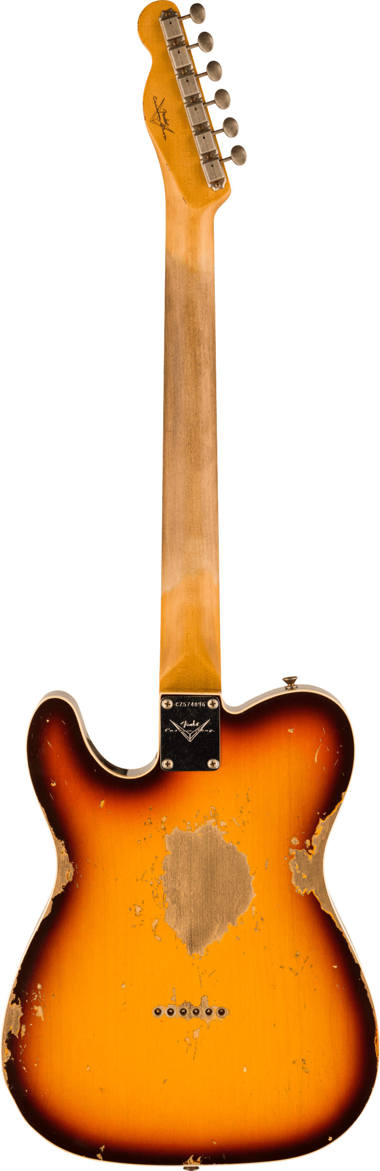 Fender Telecaster 1960 Heavy Relic Custom Shop RW Guitarra Eléctrica 3 Colores Sunburst 2