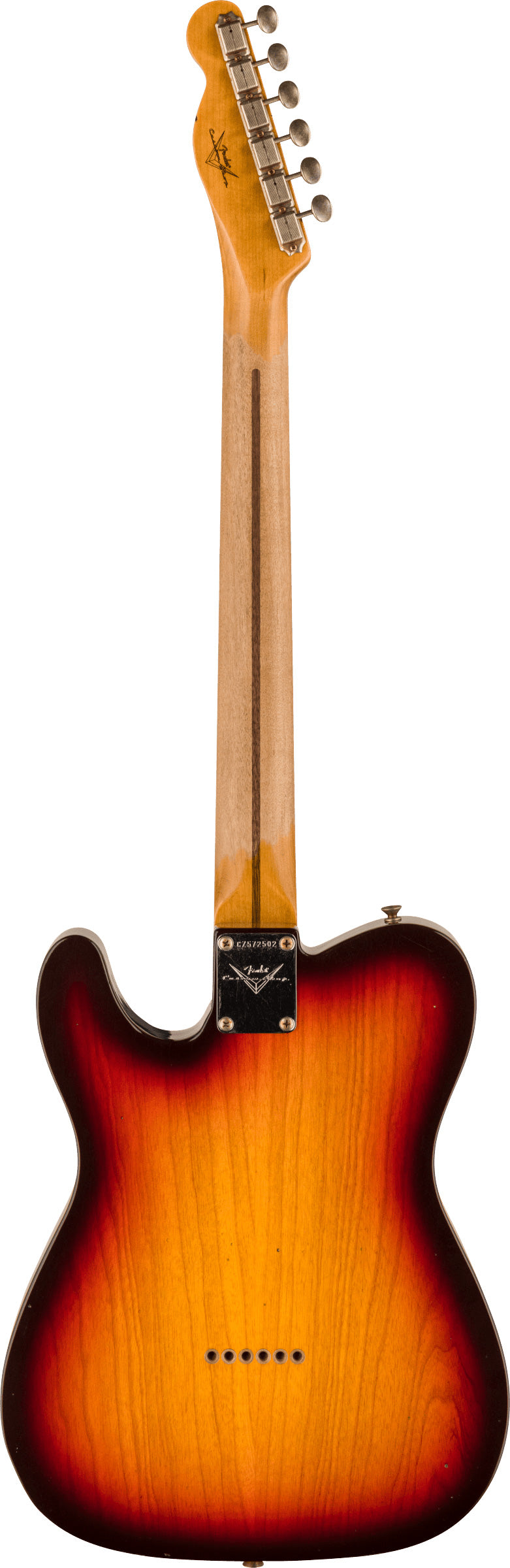 Fender Telecaster 1959 Journeyman Relic Custom Shop MN Guitarra Eléctrica 3 Colores Sunburst 2